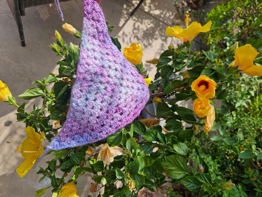 Purple hair bandana