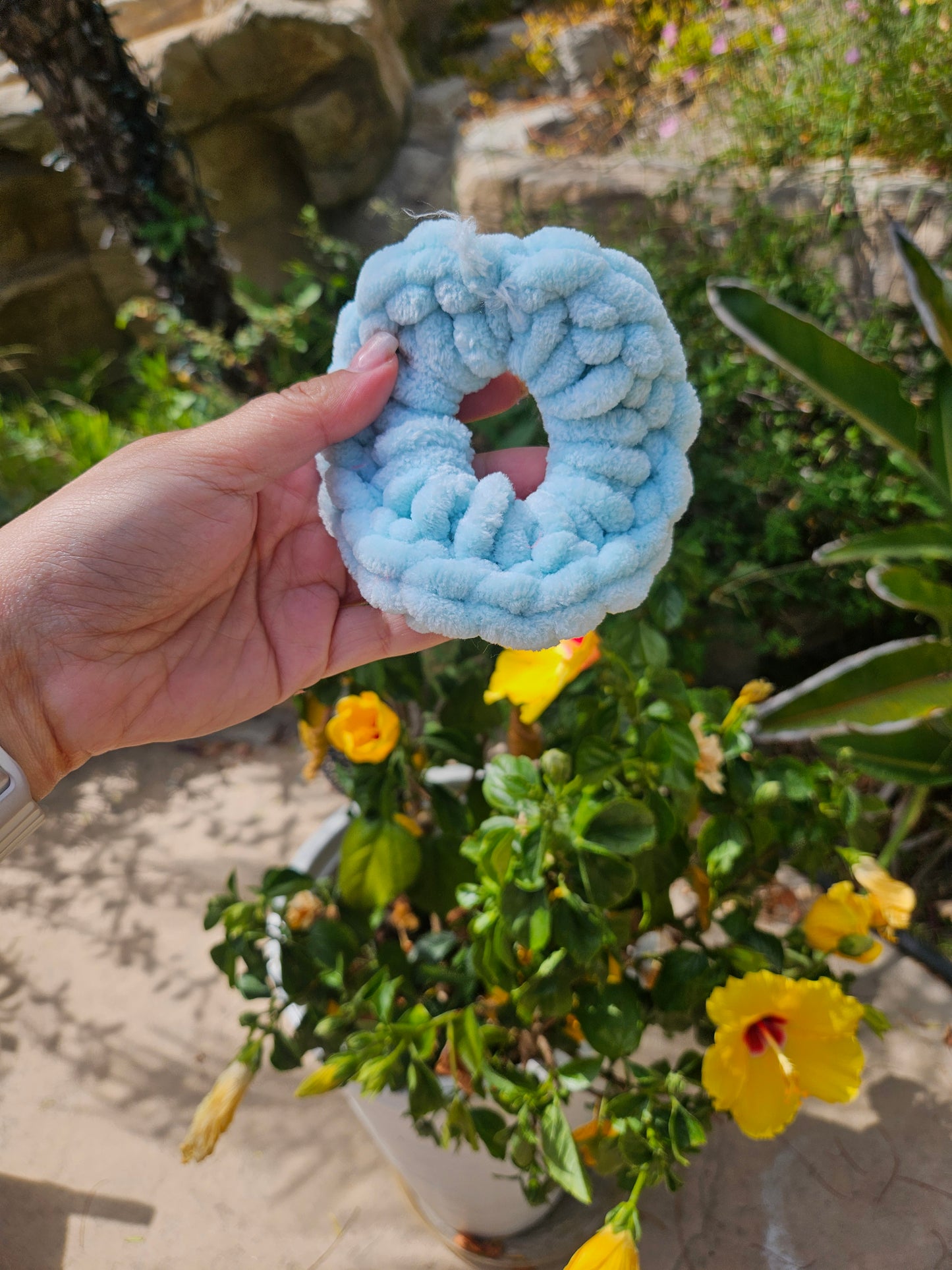 Teal scrunchies
