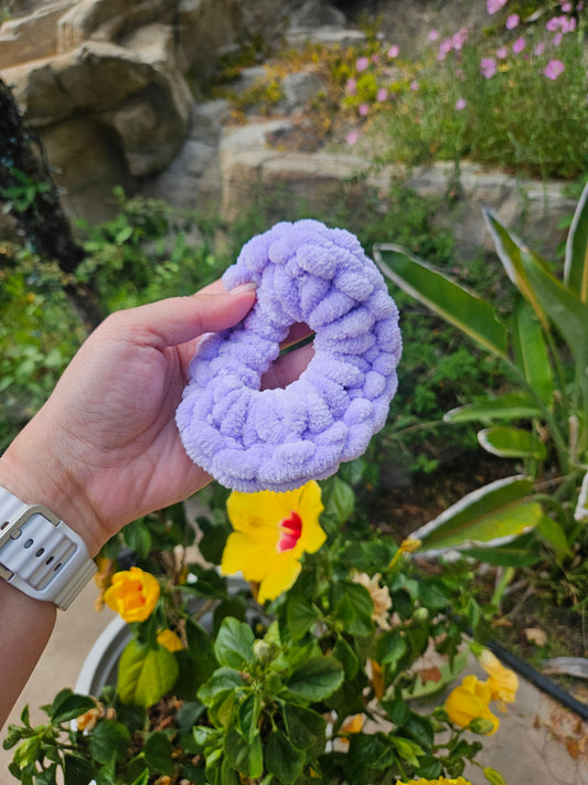 Purple scrunchies