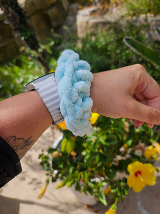 Teal scrunchies